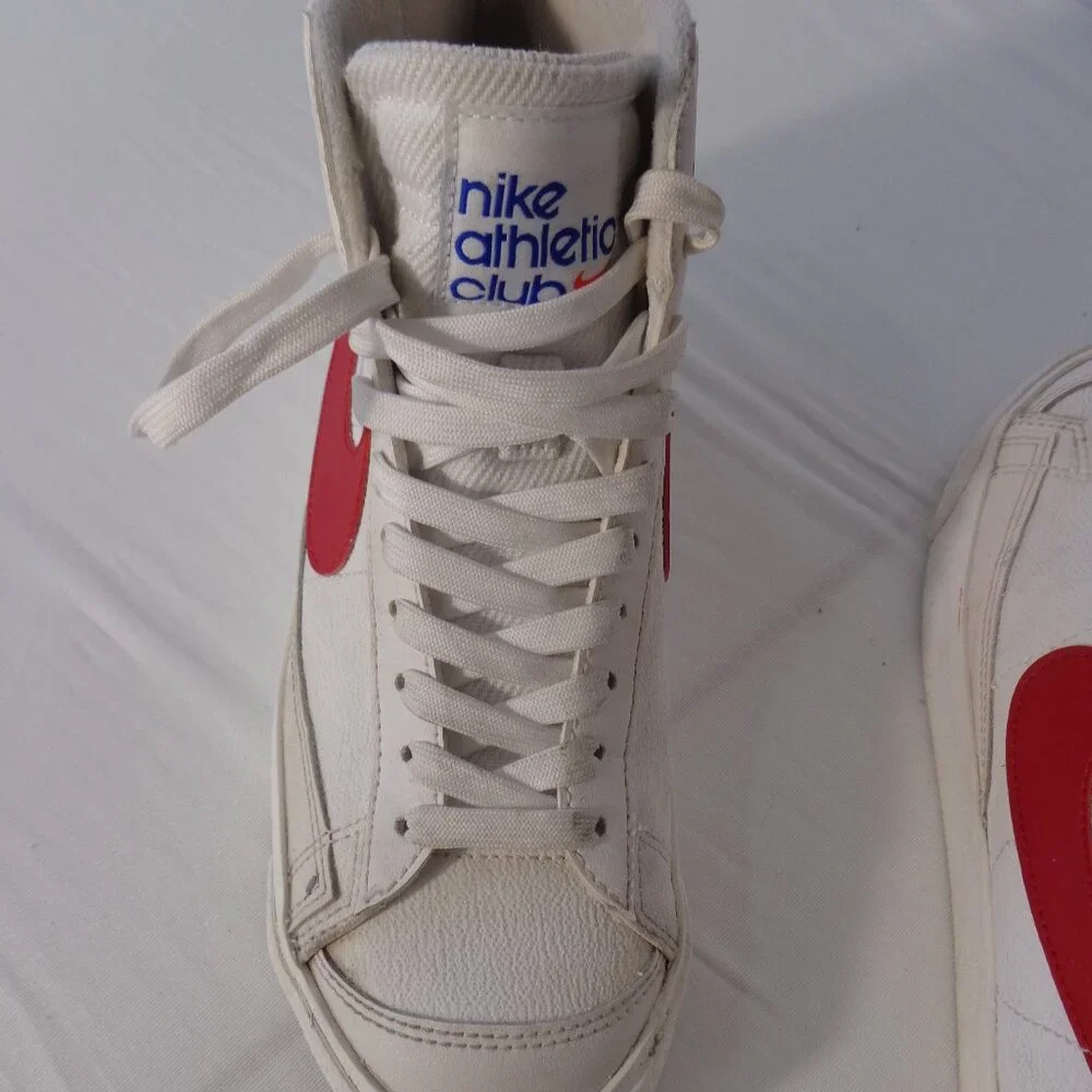 Nike Blazer Mid '77 SE (GS) Big Kids' Shoes White Red DH9700-100 Youth's Size 5Y